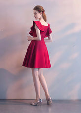 Blodwen | Stand Out in Timeless Red Homecoming Dress - Red - PromDressClub